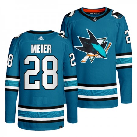 San Jose Sharks tröja Timo Meier 28 Teal Authentic - NHL Tröjor Herr